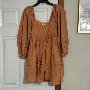 orange by together long sleeve dress